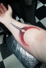 Djävla vingar tatuering pojke armar på djävulen vingar tatuering bild