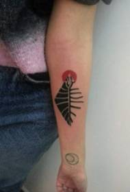 Braccio tatuaggio immagine ragazza colorata geometrica tatuaggio immagine sul braccio