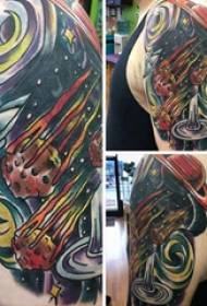 Hvězdné nebe tetování ilustrace chlapce paže hvězdné nebe tetování obrázek