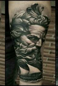 Karakter portretni tatoo lik portretni tatoo portret na moški roki