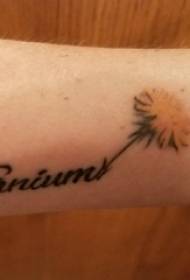 Тіло квітки Англійська татуювання Рука дівчини Квіткове тіло Англійська татуювання мистецтво квітка татуювання
