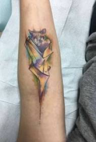 Arm tattoo material boy's arm on colored bat tattoo picture