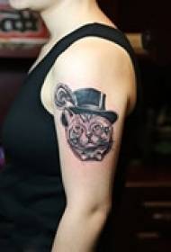 Tatuaggio testa di animale personale