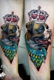 Puppy tattoos Threicae pictura pictura pueri brachium catulos