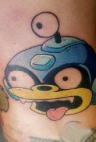 Tatuaggio di tatuaggi di cartoon cartoon girl dipinta nantu à un bracciu