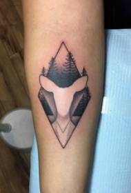 Geometric tattoo girl's arm on geometric tattoo tree tattoo picture