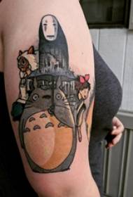 Тату мультяшный девушка мультяшный милый рисунок татуировки на руке