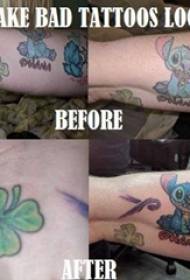 Immagine del tatuaggio Stitch Boys Clover and Clover Tattoo