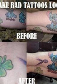 Stitch Tattoo Boys Arms Stitch and Clover Tattoo Picture