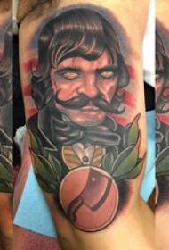 Alien tattoo, male foreigner tattoo picture on arm