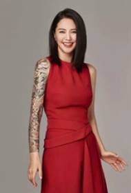 Tan Weiwei Flower Arm Tattoo Tankoo Tan Weiwei Arms Lotus and Tattoo Animal