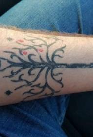 Käsi puu tatuointi poika käsi musta käsi puu tatuointi kuva
