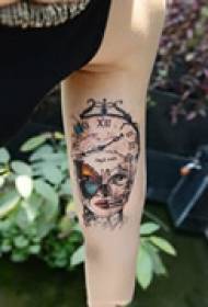 Art abstract arm tattoo