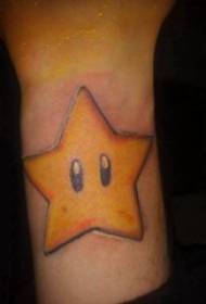 Arm tatoveringsbilde guttearm på farget pentagram tatoveringsbilde