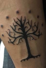 Tattoo crann, lámh an bhuachalla, an tattoo crann, patrún clasaiceach