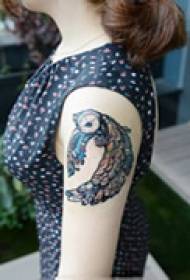 Avant-garde tato burung hantu