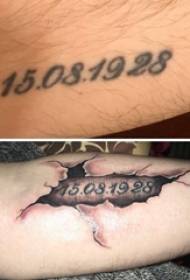 Digitalni uzorak tetovaža Digitalni uzorak tetovaža na muškoj ruci