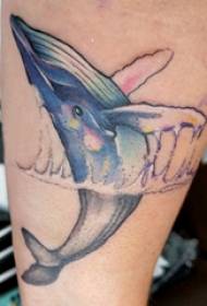 Татуировка кит, снимка татуировка на мъжки китове