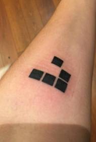 Tattoo geometry girl tattoo on the тасвири холис геометрӣ