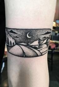 Radharcra cailín tattoo radharc ar an bpictiúr tattoo tírdhreacha