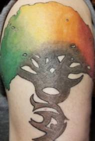 Puu tatuointi tyttö käsivarsi tatuointi kuva