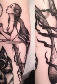 Tetoválás sellő lány sellő tetoválás kép a lány karját