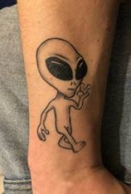 Alien Tattoo, Male Alien, Black Alien Tattoo Zdjęcie