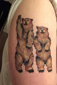 Bear tattoo girl bear arm tattoo pattern