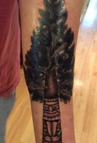 Immagine del tatuaggio del totem dell'albero del braccio del ragazzo di scuola del modello del tatuaggio dell'albero di vita