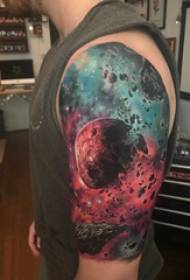 Tato planet boy lukisan lengan tato tato di lengan