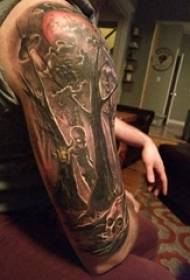 Tree tattoo, boy's arm, tree totem tattoo picture