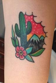 Planta tatuaje chica brazo en planta tatuaje foto