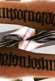 Květinové tělo anglické tetování Chlapcova paže skica tetování tělo anglické tetování obrázek