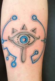 Eye Tattoo Girl's Arm op Demon Eye Eye Tattoo Bild