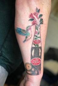 Coca-Cola Tattoo Bottle Boy Coca-Cola Tattoo Bottle and Bird Tattoo Picture