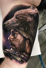 I-tattoo ye-Wolf tattoo yesandla somfundi kwi-wolf tattoo tabia yomfanekiso we tattoo