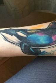 Tattoo yamnyamata whale chinsomba pamanja