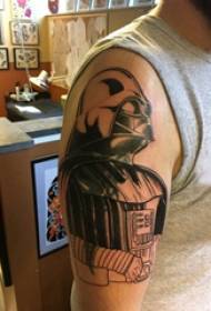 Lámh buíon patrún armúr tattoo ar phatrún tatú armúr