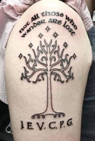 Life tree tatuering mönster flicka arm på träd totem tatuering bild