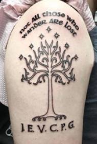 Lignum vitae virginem descriptionem tattoos Threicae brachium totem pictura in ligno