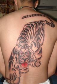 Back down the mountain tiger tattoo pattern - 蚌埠 tattoo show picture, Xia Yi tattoo recommended