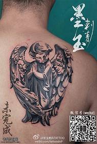 foto tatuaggio angelo posteriore