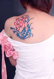 áilleacht ar ais faisean pictiúr patrún tattoo dea-lorg tattoo