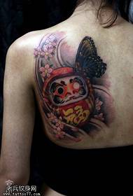 Bella farfalla Gioco Tumbler Tattoo Pattern