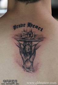 Zurück Jesus Tattoo-Muster