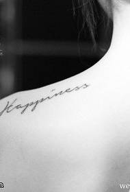 modello di tatuaggio lettera bella