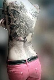 girl back dominante persoonlikheid tattoo picture