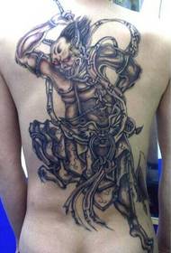 back horror Nighthade tatuaje eredua eskertzeko argazkia