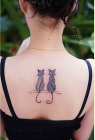 tattoo personality ut cattus mos tergum mulieres frui imaginibus