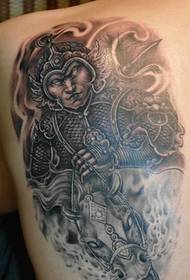 hrbtni tattoo vzorec Zhao Zilong slika